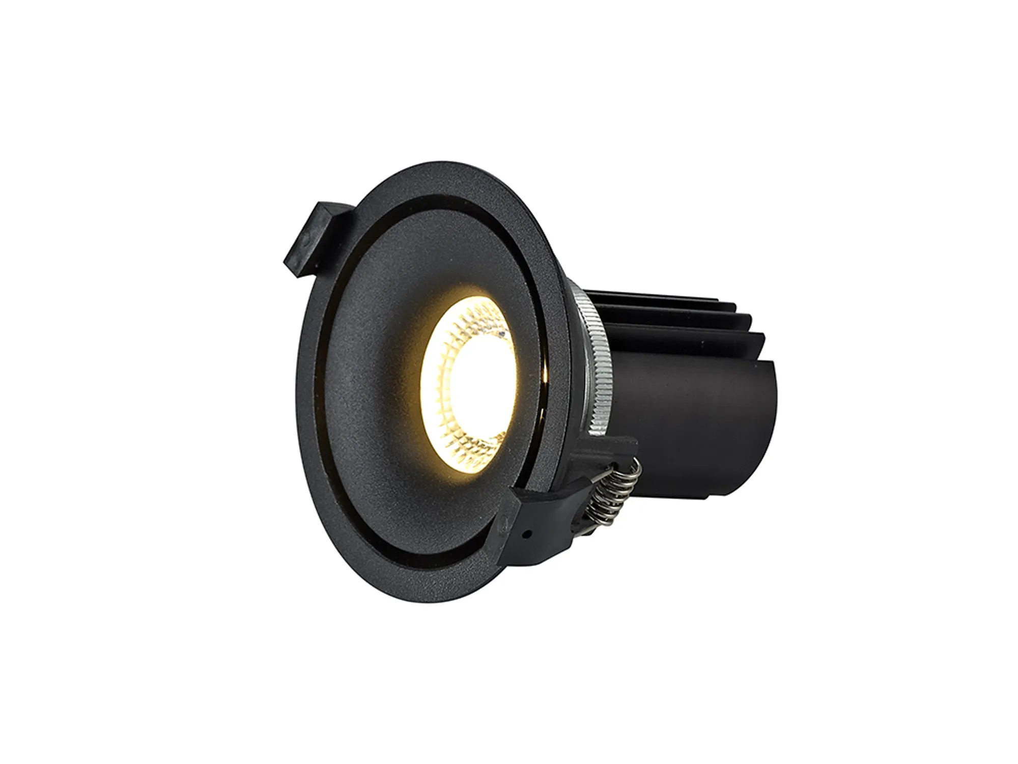 Bolor 12 Tridonic Powered 12W 4000K 1200lm 12° CRI>90 LED Engine Black/Black Fixed Recessed Spotlight, IP20 DM202141  Dlux Bolor 12